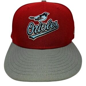 New Era 59FIFTY Baltimore Orioles 25th Anniversary Camden Yards Red Grey 7 5/8